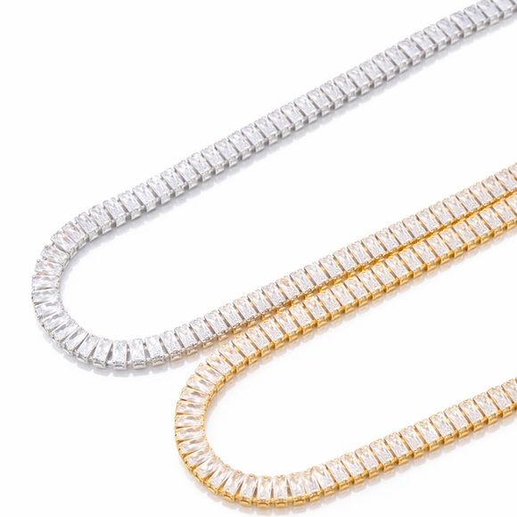 Lab Diamond Tennis Necklace The Larynah